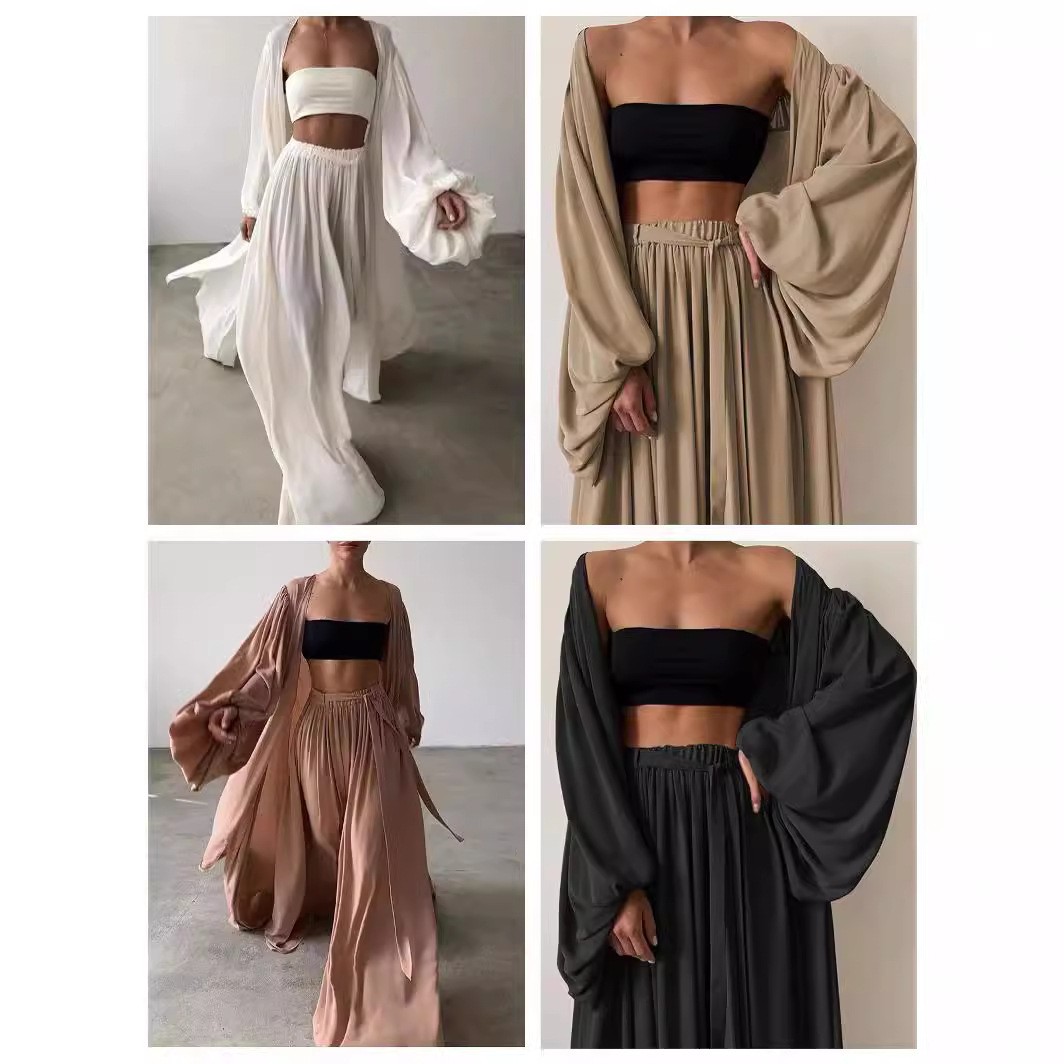 Summer Clothing For Women - Летний весенний женский костюм-двойка с длинными