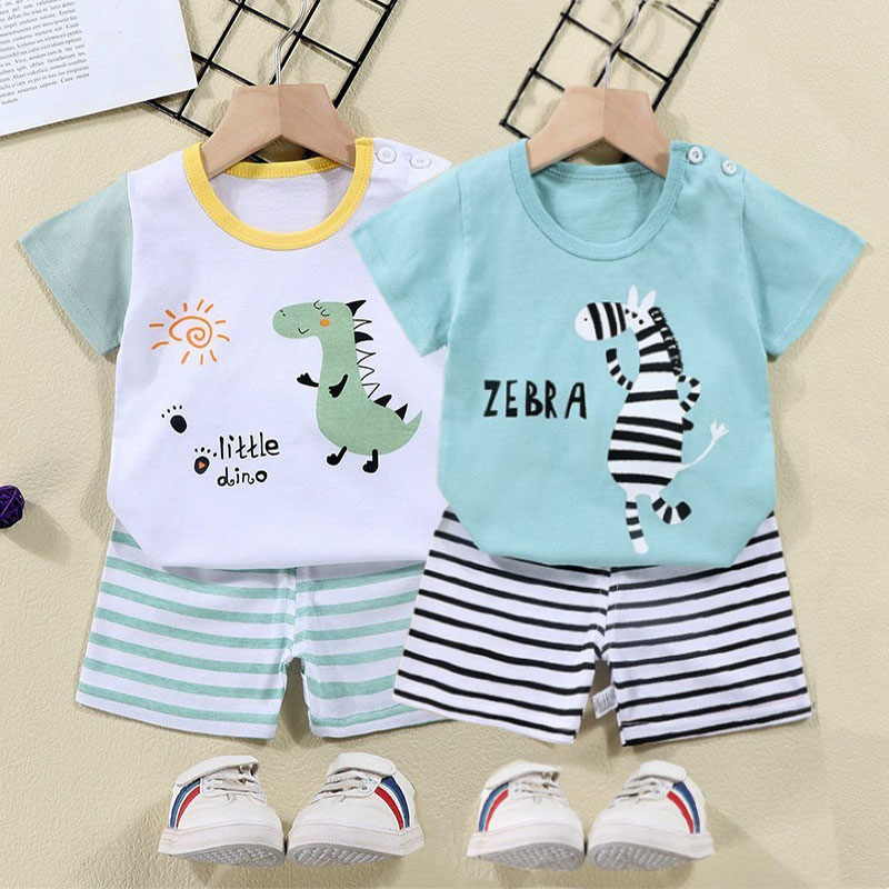 Summer Clothing Baby Boy - Хлопковые футболки + шорты, спортивный костюм