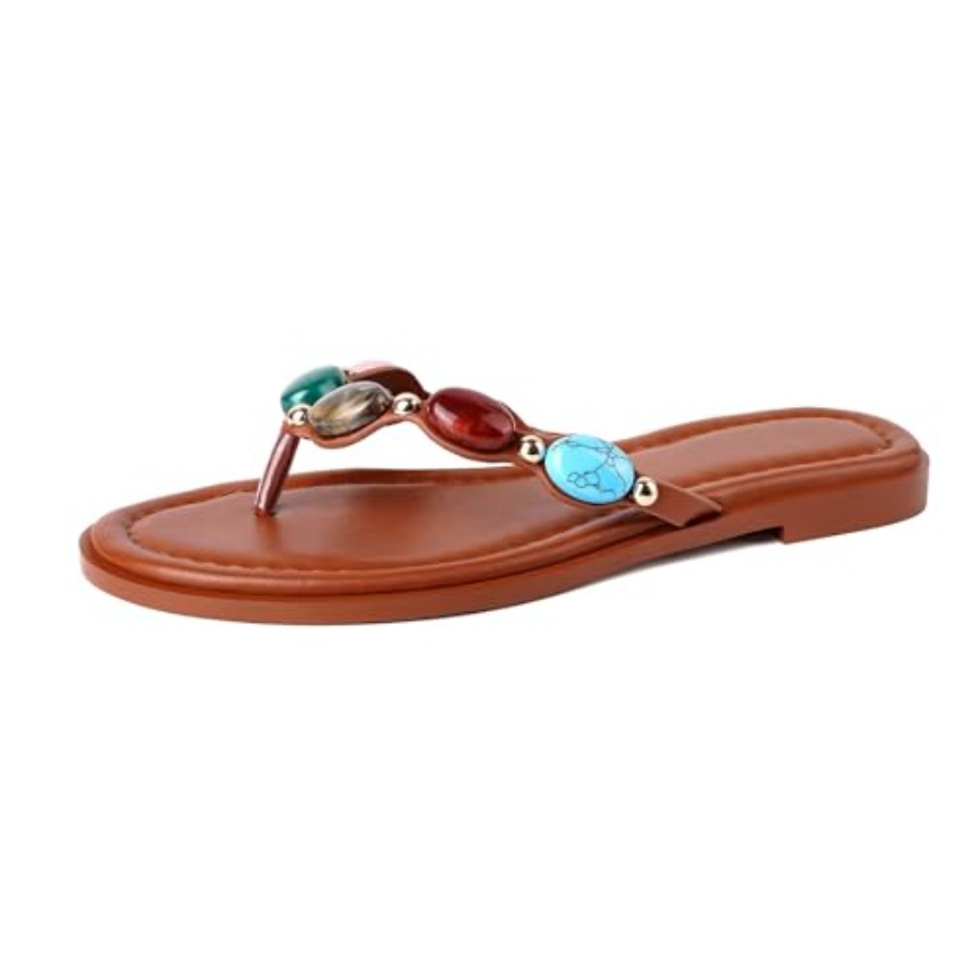 Flip Flop Jeweled - Женские шлепанцы-стринги с украшениями, открытые сандалии