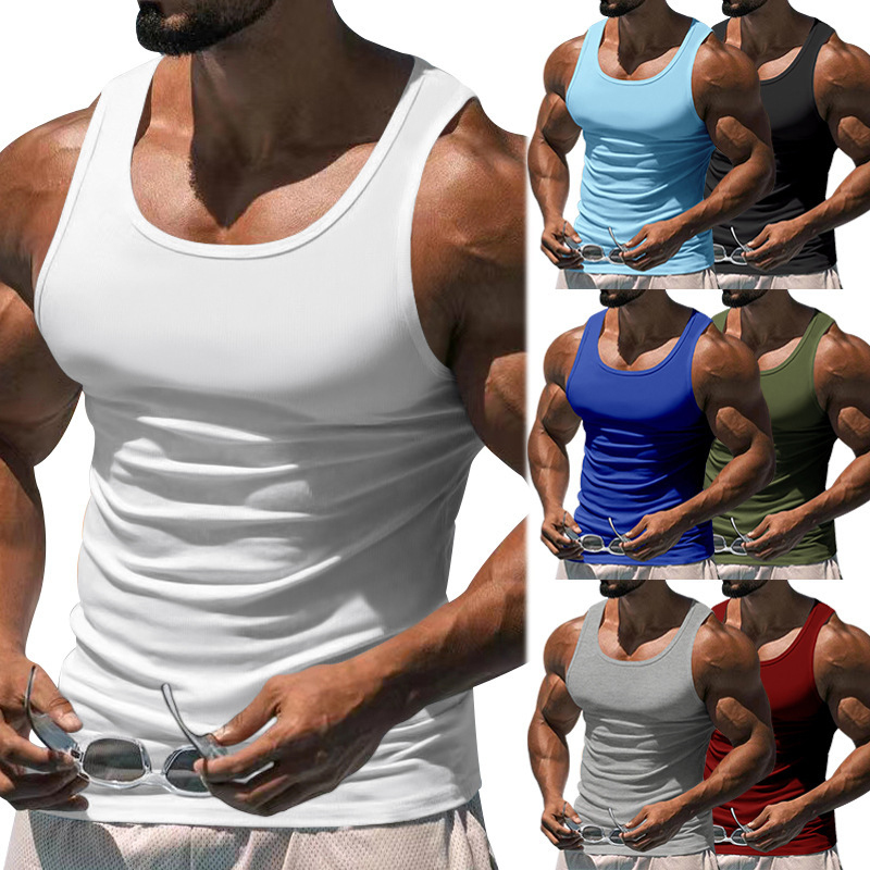 Summer Clothing Amazon - Мужская летняя спортивная майка в западном