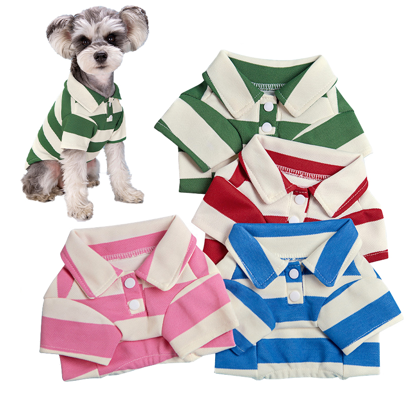 Summer Dog Clothing - Футболка-поло для собак: летняя повседневная одежда