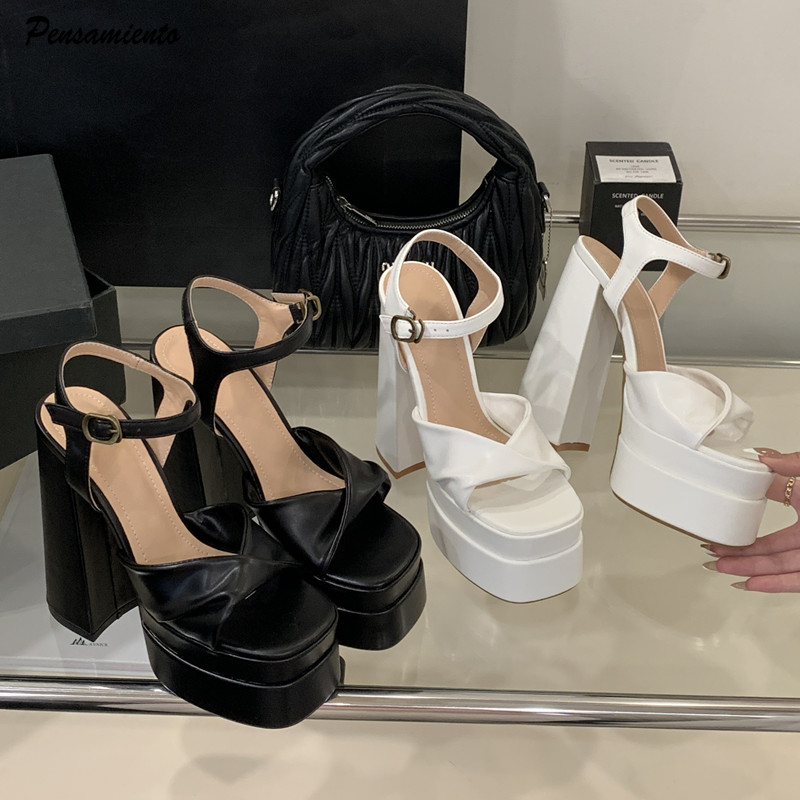 Summer Clothing Items - Модные женские сандалии-гладиаторы на танкетке с