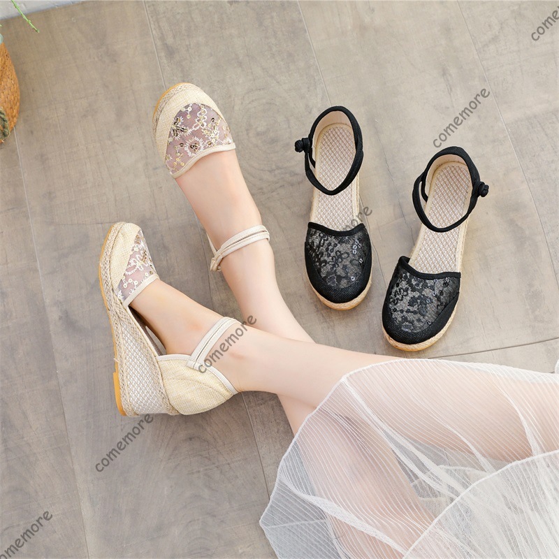 Espadrille Sandal Women - Женские летние сандалии на танкетке с