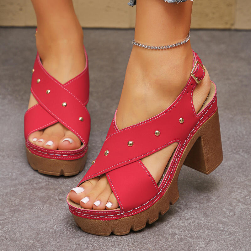 Summer Clothing Items - Винтажные сандалии-гладиаторы на очень высоком каблуке