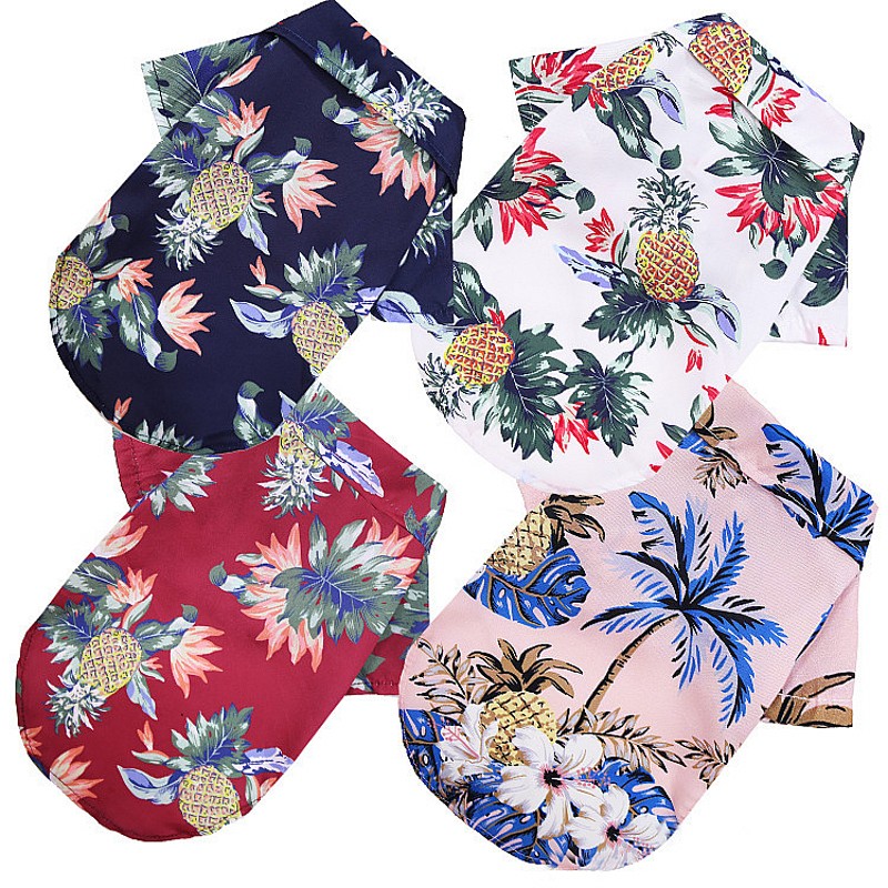 Гавайская пляжная одежда для с – обзор и цена Summer Dog Clothing