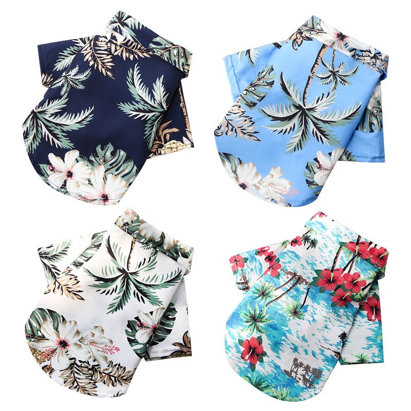 Гавайская пляжная одежда для с – обзор и цена Summer Dog Clothing