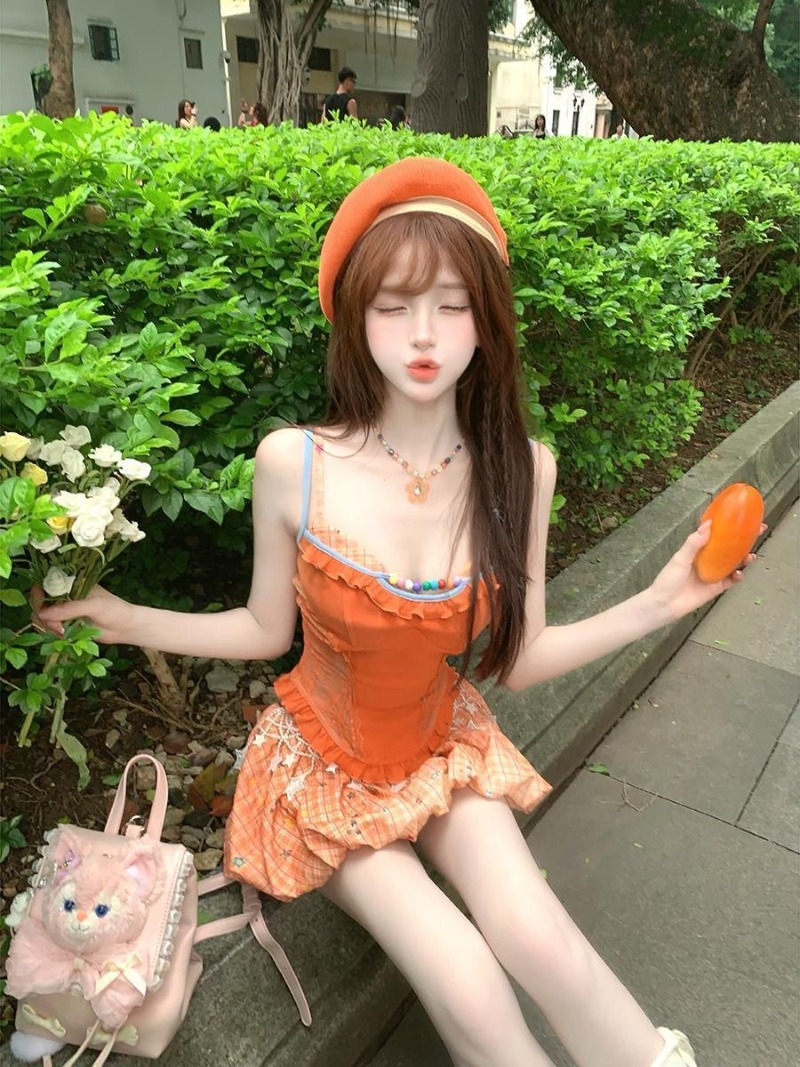 Новинка лета: оранжевый компле – обзор и цена Summer Clothing Kids