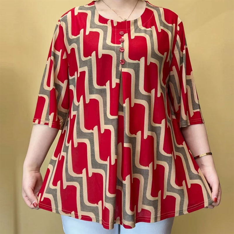Женская свободная футболка сре – обзор и цена Summer Clothing For 70 Year Old Woman