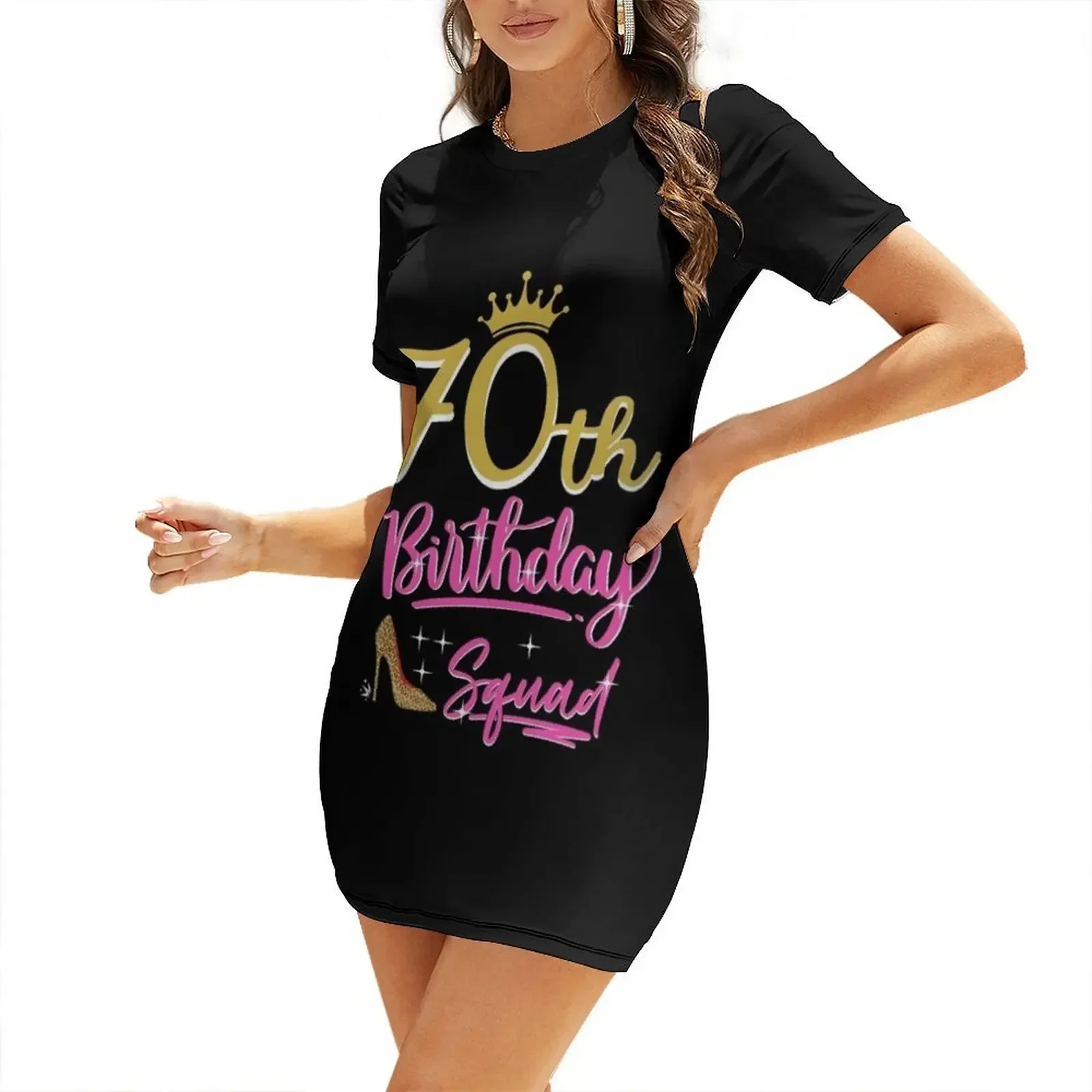 Платье с короткими рукавами дл – обзор и цена Summer Clothing For 70 Year Old Woman