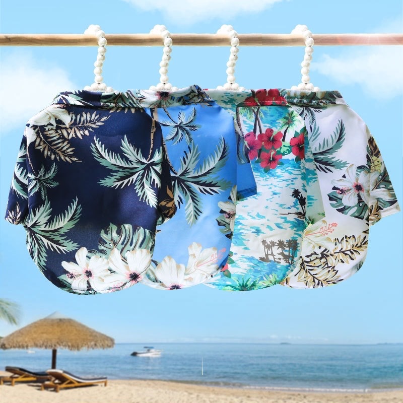 Одежда для собак в гавайском с – обзор и цена Summer Dog Clothing